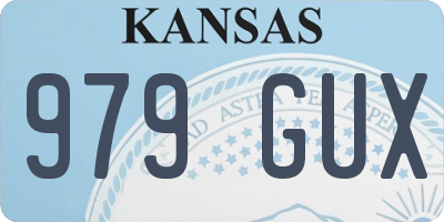 KS license plate 979GUX