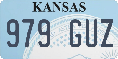 KS license plate 979GUZ
