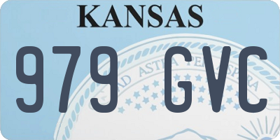 KS license plate 979GVC