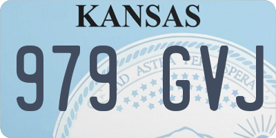 KS license plate 979GVJ