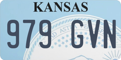 KS license plate 979GVN