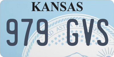 KS license plate 979GVS