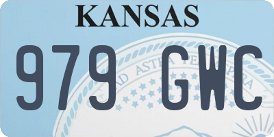 KS license plate 979GWC