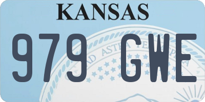 KS license plate 979GWE