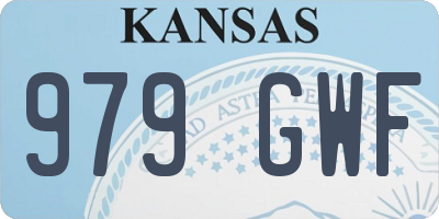 KS license plate 979GWF