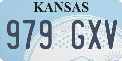 KS license plate 979GXV