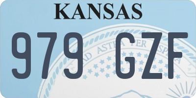KS license plate 979GZF