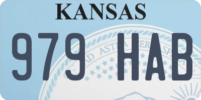 KS license plate 979HAB