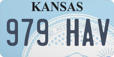 KS license plate 979HAV