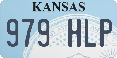 KS license plate 979HLP