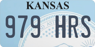 KS license plate 979HRS