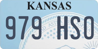 KS license plate 979HSO