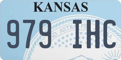 KS license plate 979IHC
