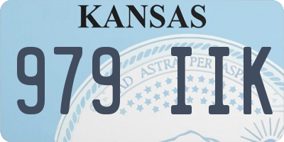 KS license plate 979IIK