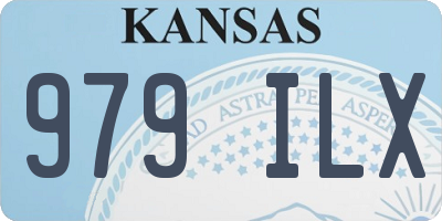 KS license plate 979ILX