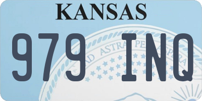 KS license plate 979INQ