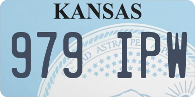 KS license plate 979IPW