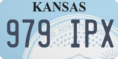 KS license plate 979IPX