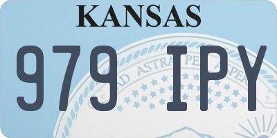 KS license plate 979IPY