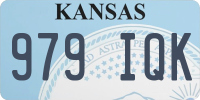 KS license plate 979IQK