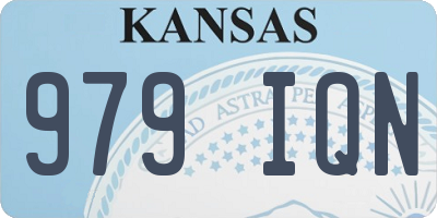 KS license plate 979IQN