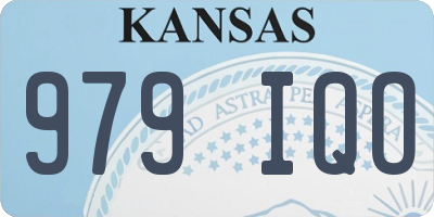 KS license plate 979IQO