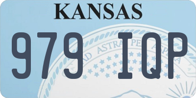 KS license plate 979IQP