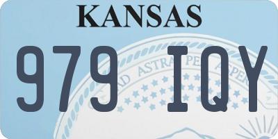 KS license plate 979IQY