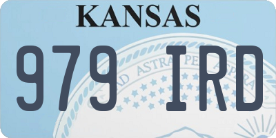 KS license plate 979IRD