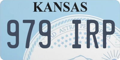 KS license plate 979IRP