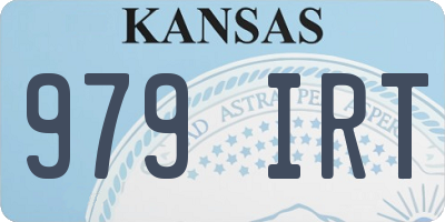 KS license plate 979IRT