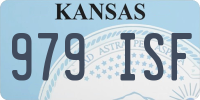 KS license plate 979ISF