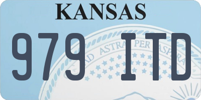 KS license plate 979ITD