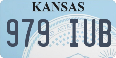 KS license plate 979IUB