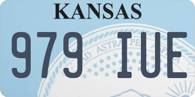 KS license plate 979IUE