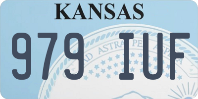 KS license plate 979IUF