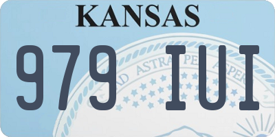 KS license plate 979IUI