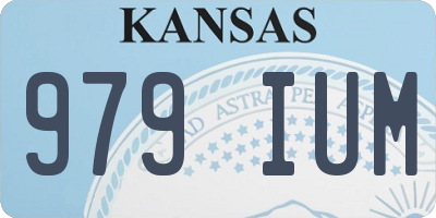 KS license plate 979IUM