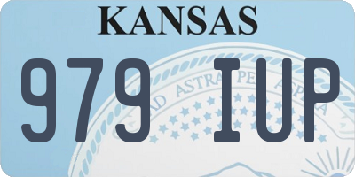 KS license plate 979IUP