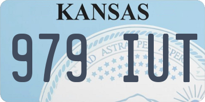 KS license plate 979IUT