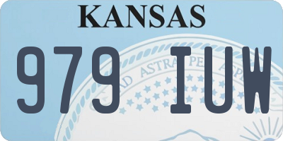 KS license plate 979IUW