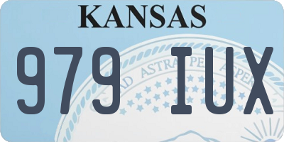 KS license plate 979IUX