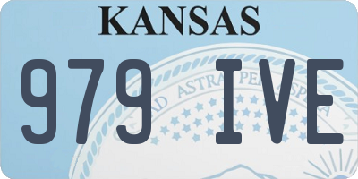 KS license plate 979IVE