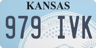 KS license plate 979IVK