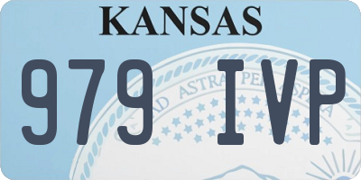 KS license plate 979IVP