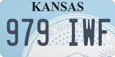 KS license plate 979IWF