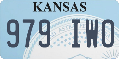 KS license plate 979IWO