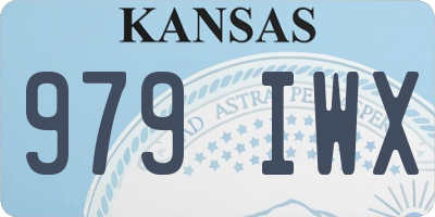 KS license plate 979IWX