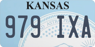 KS license plate 979IXA