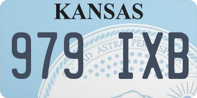 KS license plate 979IXB